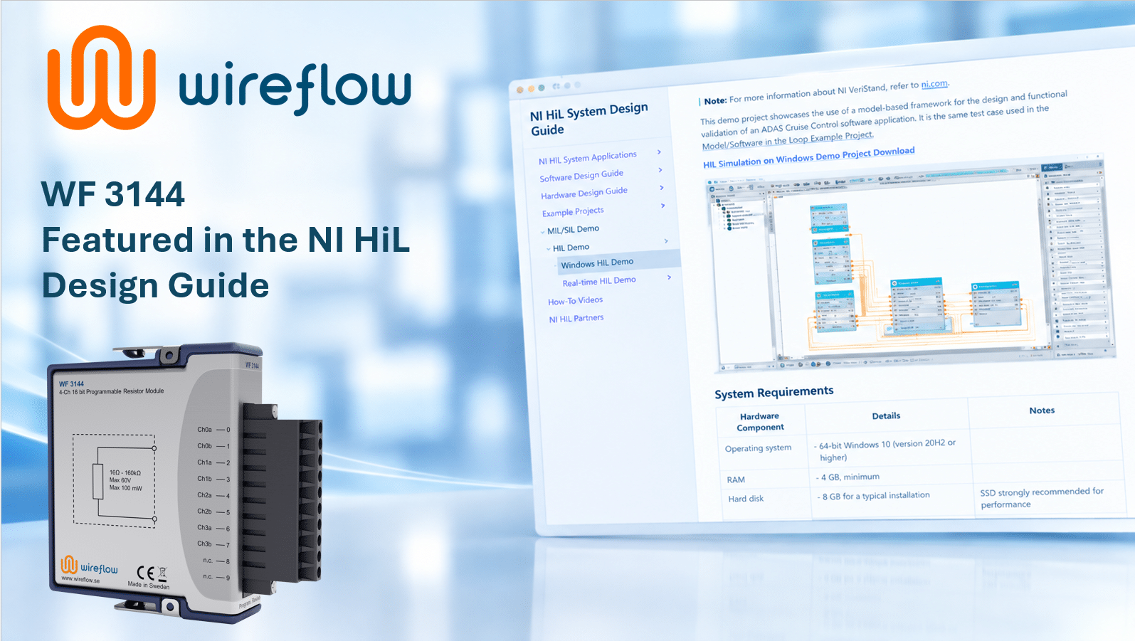 WF3144 in NI HiL Guide